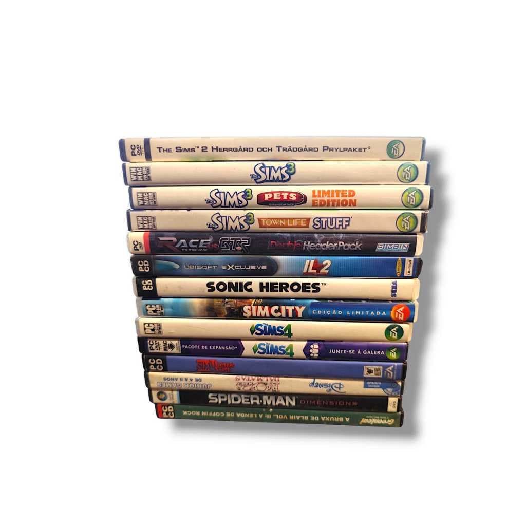 JOGOS DE PC-ROM - ORIGINAL MIDIA FISICA - THE SIMS 4, THE SIMS3, SIM CITY, SPIDER MAN, 102 DALMATAS