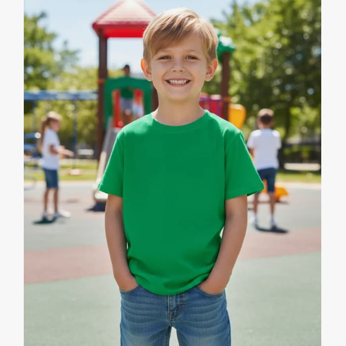 Camisetas Menino e Menina Infantil Lisa Algodão Manga Curta Liquidação