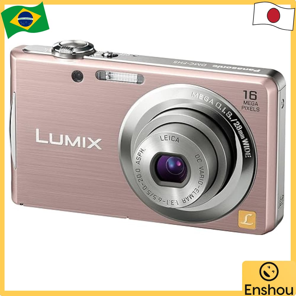 [USED]Do Japão [USADO] Digital Camera LUMIX FH5 Pink Gold DMC-FH5-N