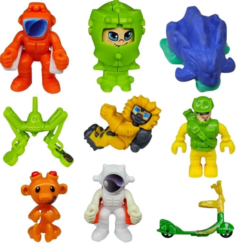 Brinquedos miniaturas Kinder ovo