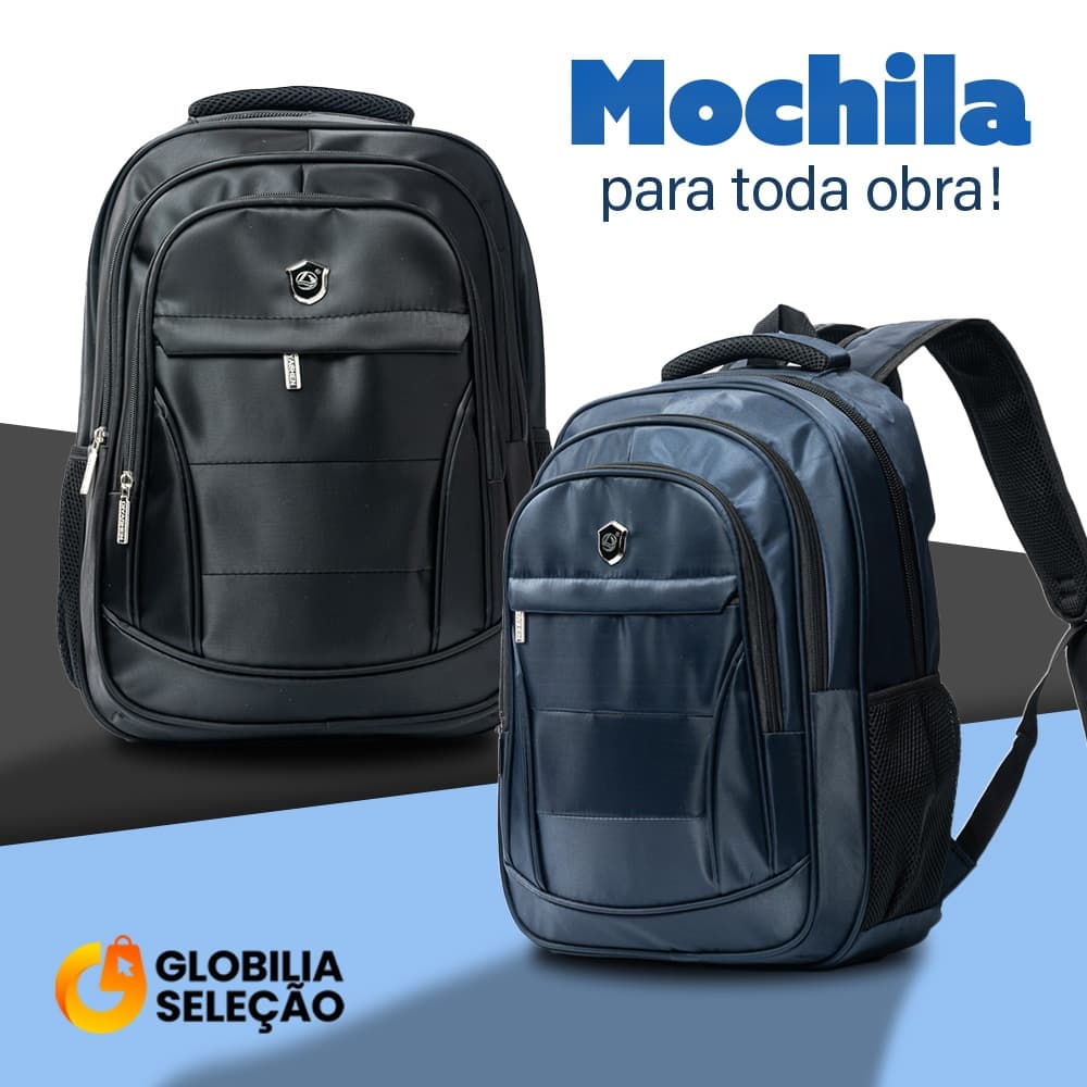 Mochila Escolar Notebook Executiva Adulto Masculina Feminina Bolsa Resistente MA0327