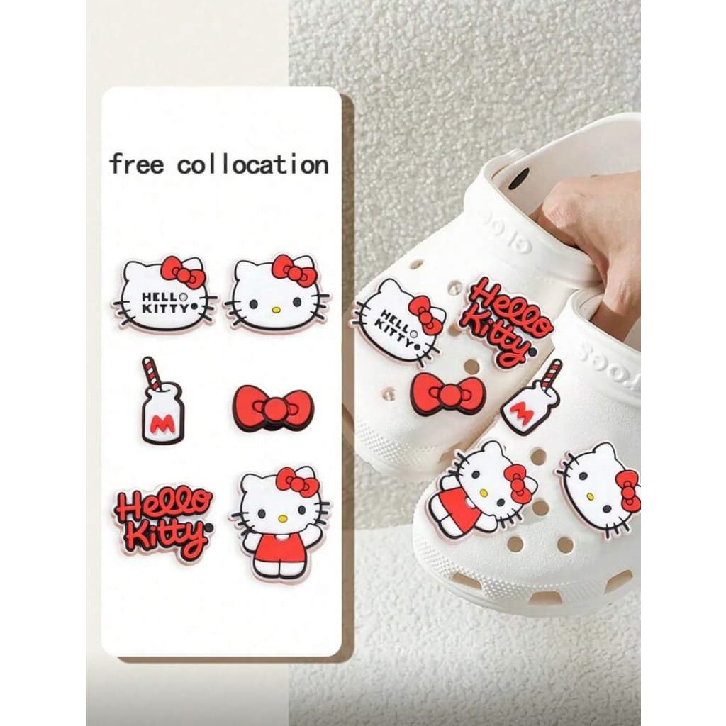 Kit Pins Bottons para Sandália emborrachado Furo padrão adulto e infantil