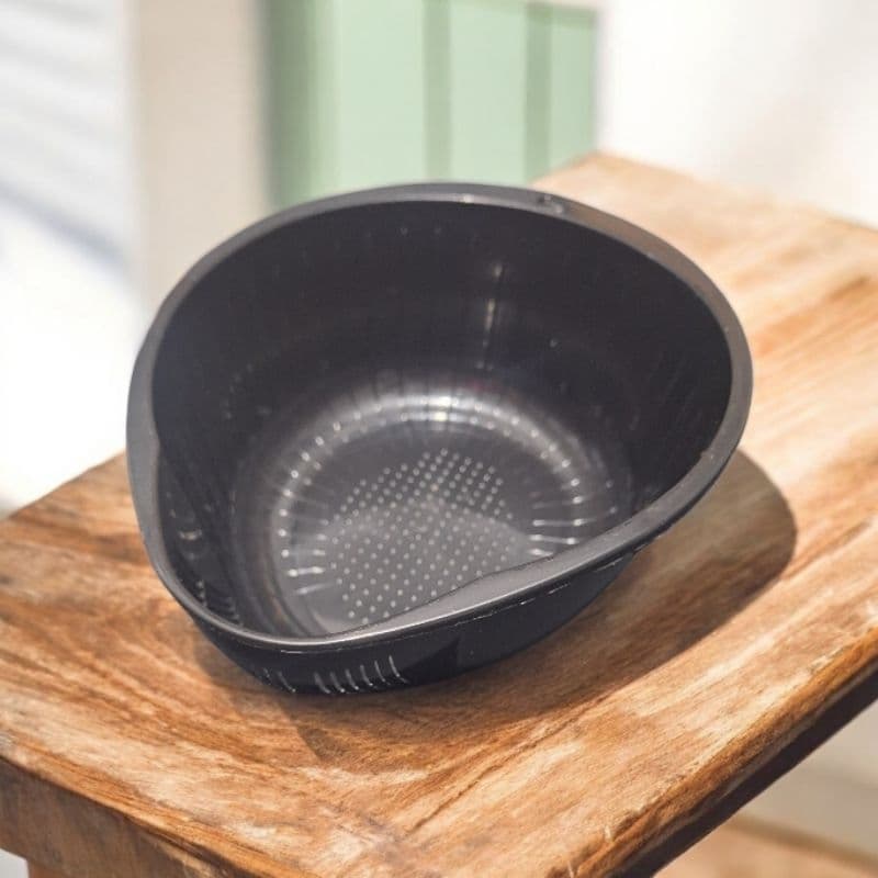 Lava Arroz Escorredor Lavador com Peneira Plástico Multiuso Cozinha Grãos Legumes Prático Resistente