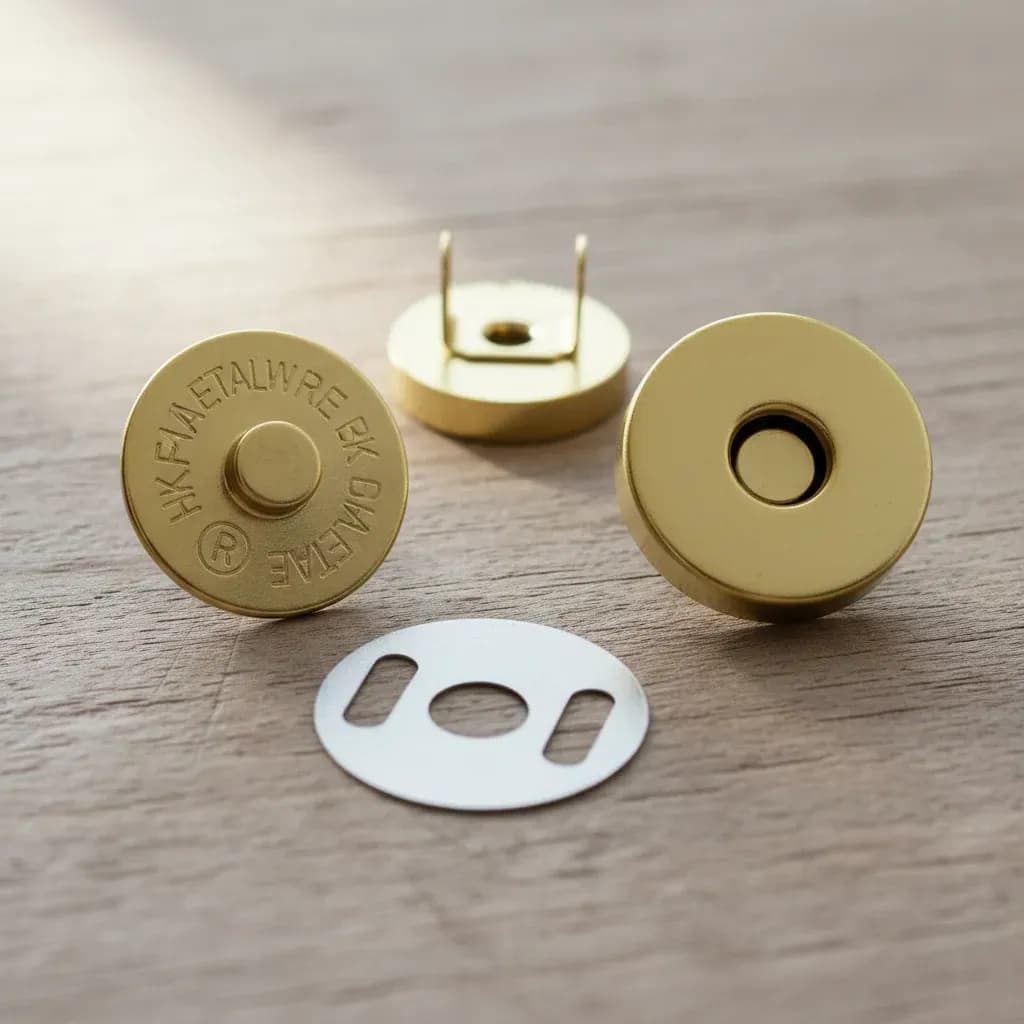 Botão Imã Para Fecho de Bolsa Carteira Artesanato Kit com 100 Pares Promoção