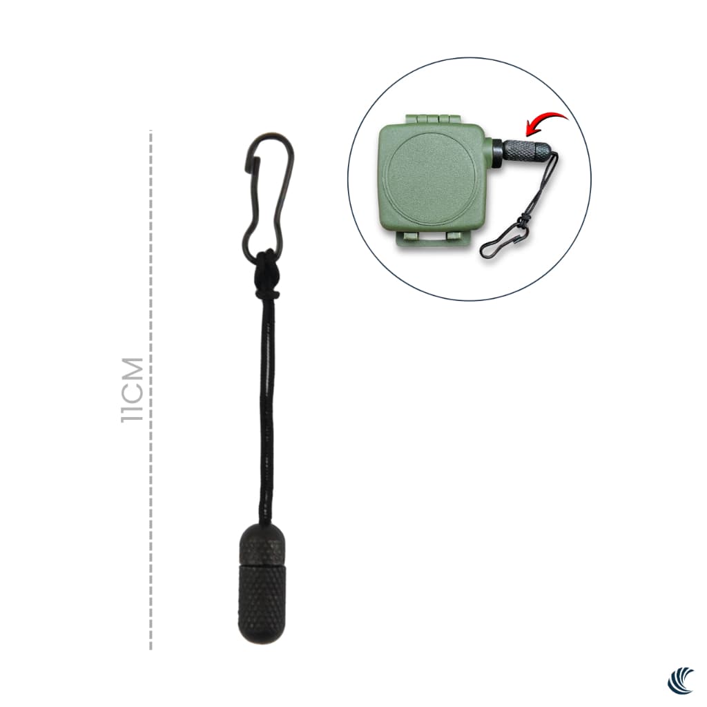 Cabo Tático com Gancho e Rosca Acessório Reforçado para Guia Fiel