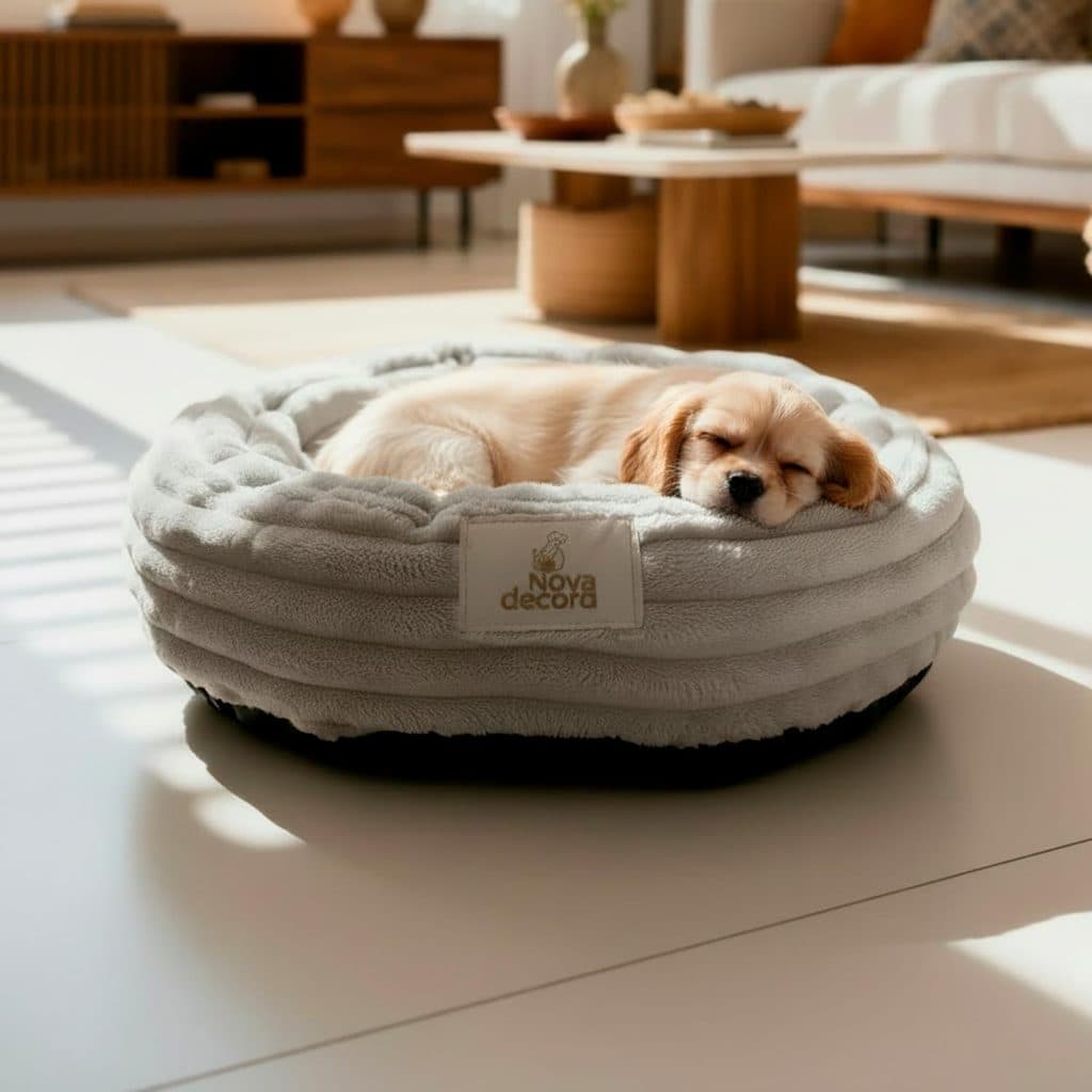 Cama Para Cachorro e Gato Pequeno Ninho Nuvem Caminha Pet Luxo Confortável 50cm - Novadecora