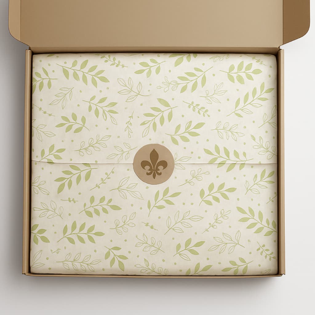 Papel Seda Floral 35x50 Estampado Premium