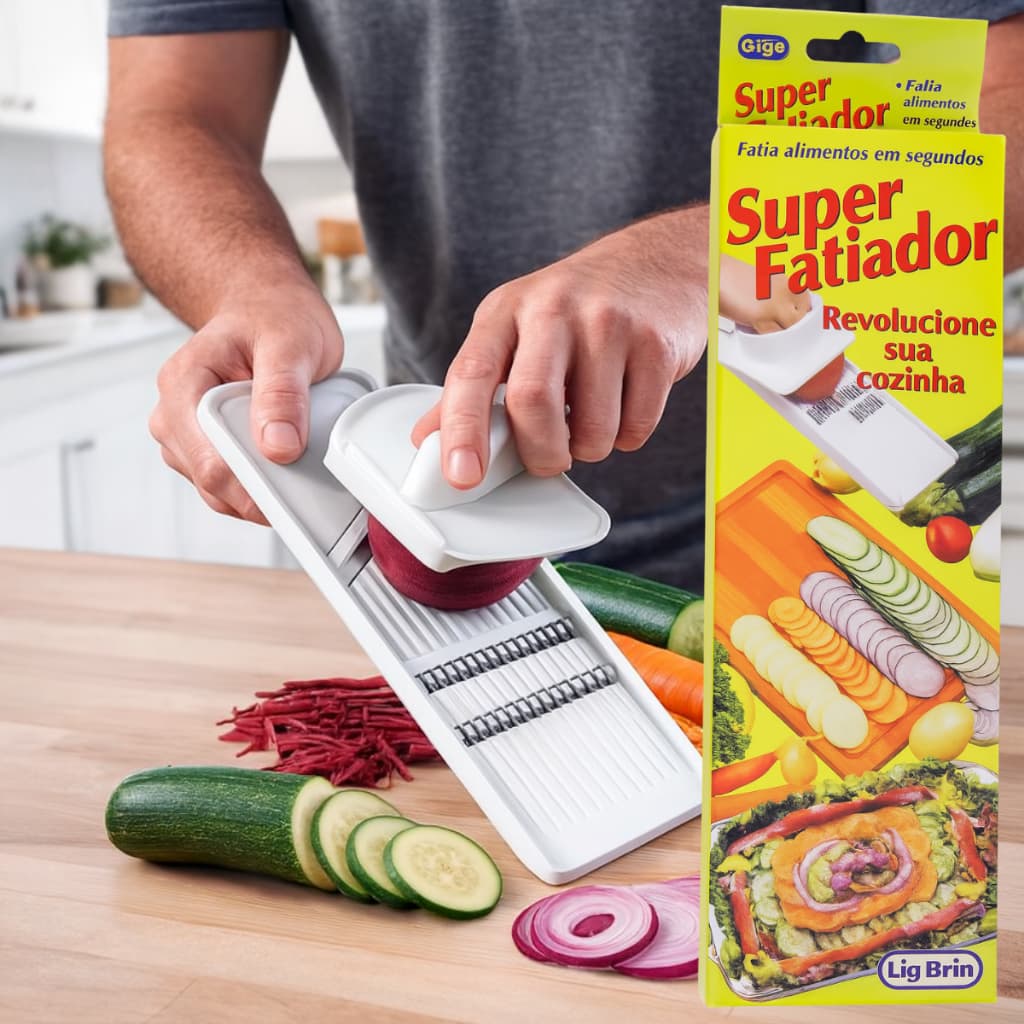 Super Cortador Fatiador 27cm Grande ralador de legumes Frutas Queijo Apoiador - cozinha