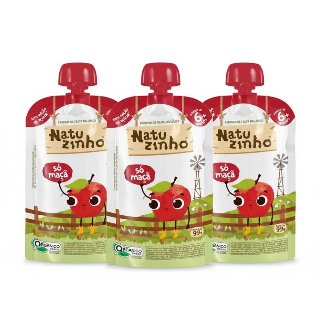 Papinha Orgânica Natuzinho - Maçã - +6Meses 99g
