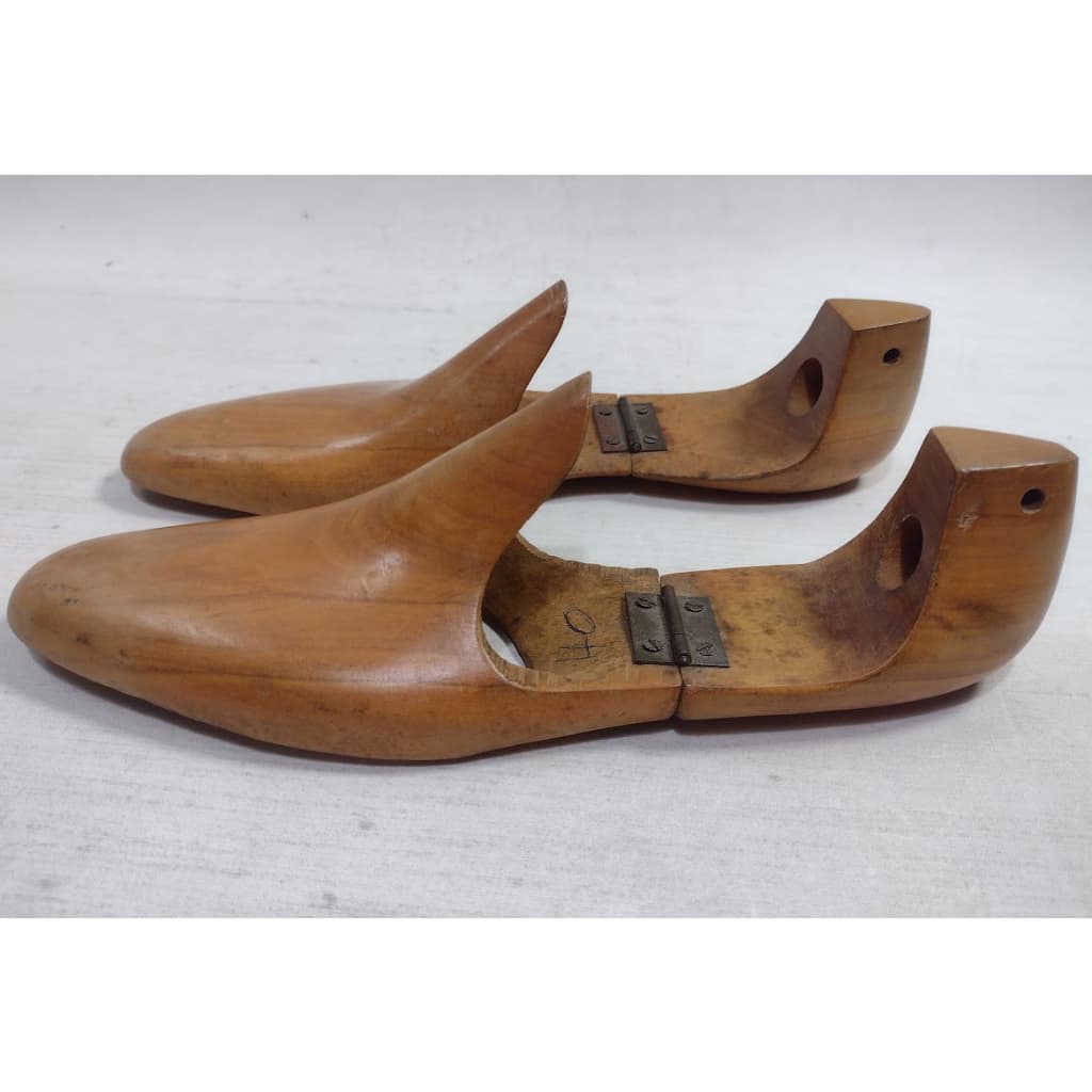 Forma Modeladora Em Madeira Sapatos Antiga P/ Colecionadores