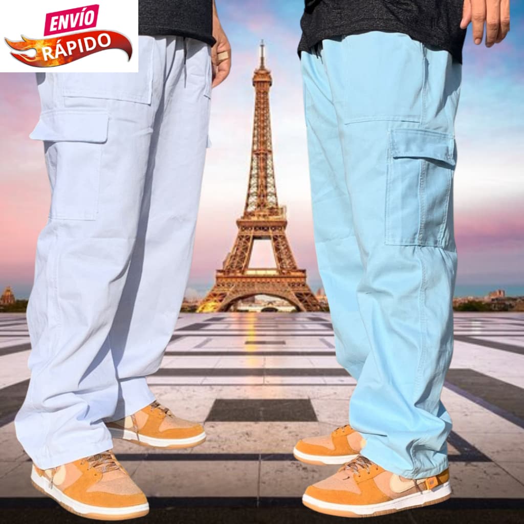 Calça Cargo Masculino Feminina Do Tamanho 2 ao 48 Skate Larga 5 Bolsos Cordão Elástico Na Cintura Sarja Premium