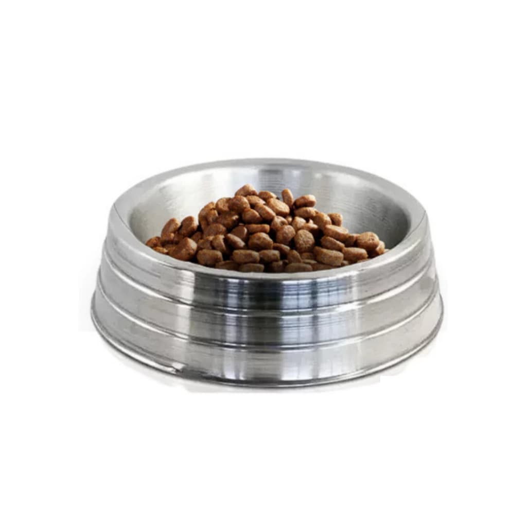 Comedouro Pesado de Alumínio para Cachorro Grande Porte Ração Antiderrapante Resistente