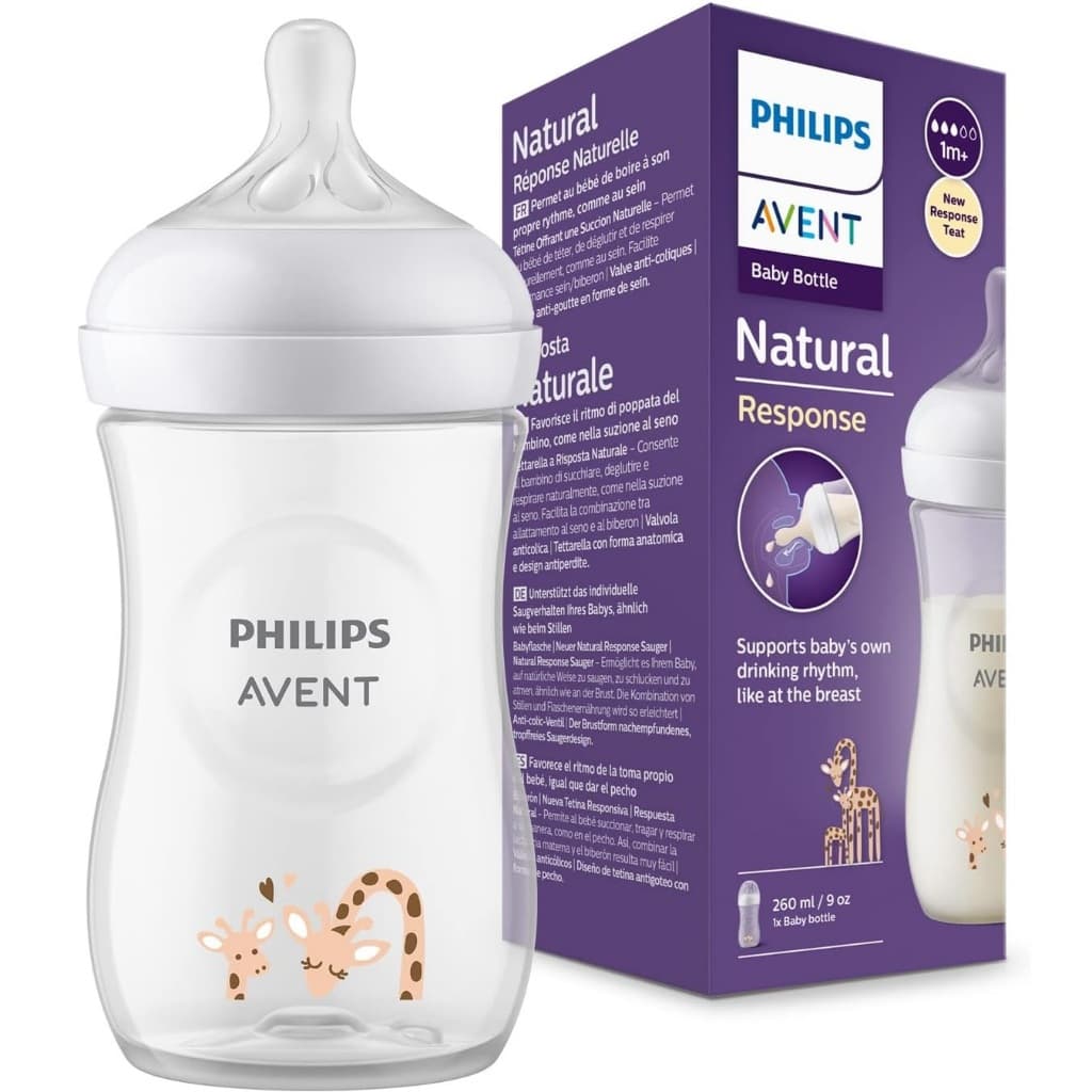 1un Mamadeira Philips Avent Pétala 260ml - Girafa