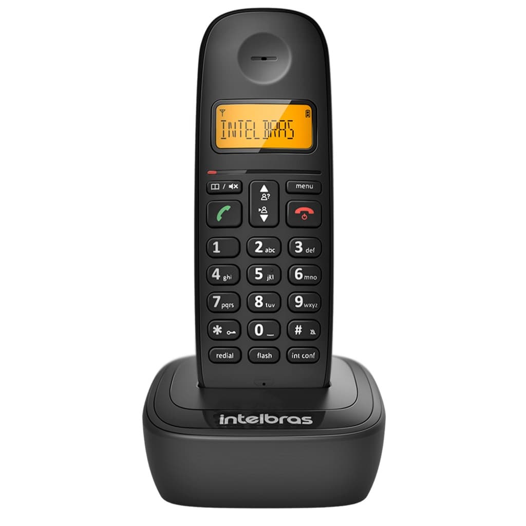 Telefone Sem Fio Intelbras Ts 2510 Digital Preto - Identificador de chamadas e Visor Luminoso com NF