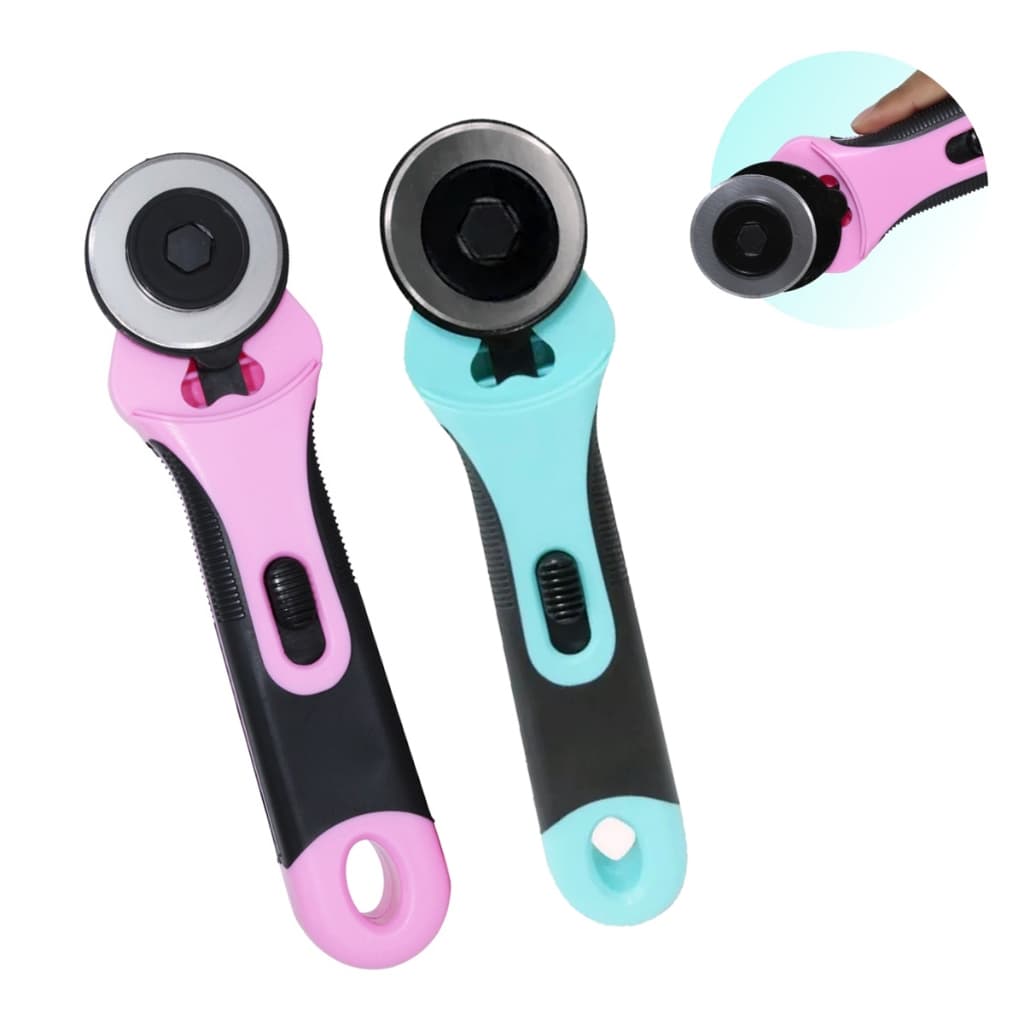 Cortador Circular 45mm Profissional para Patchwork Tecido EVA Feltro Artesanato Lâmina Durável