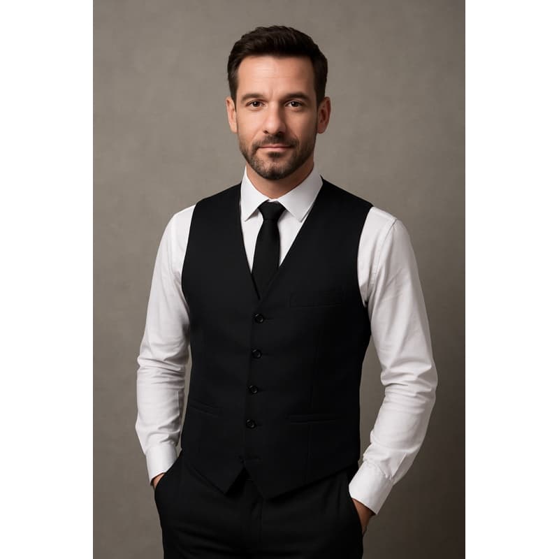 Colete Adulto Preto Para casamentos formaturas igreja