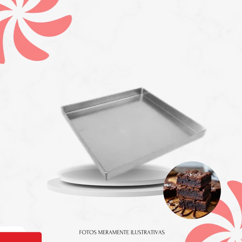 FORMA PARA BROWNIE - 25X25X3