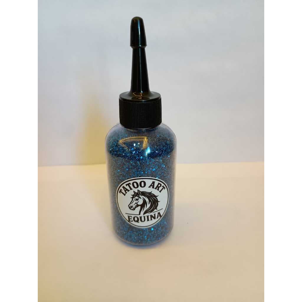 Brilho em pó para tatuagem em cavalos com molde/ Uso com fixador