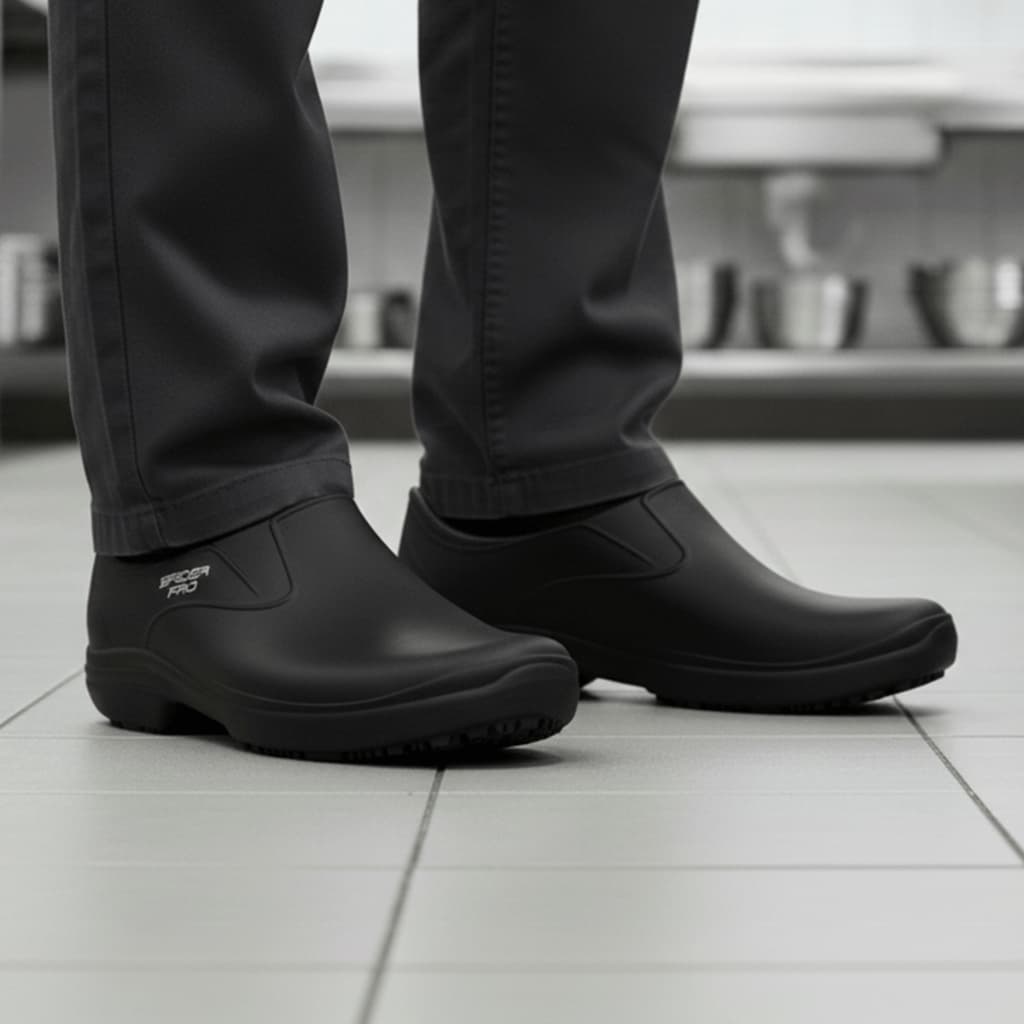 Sapato Antiderrapante Profissional para Cozinha e Hospital
