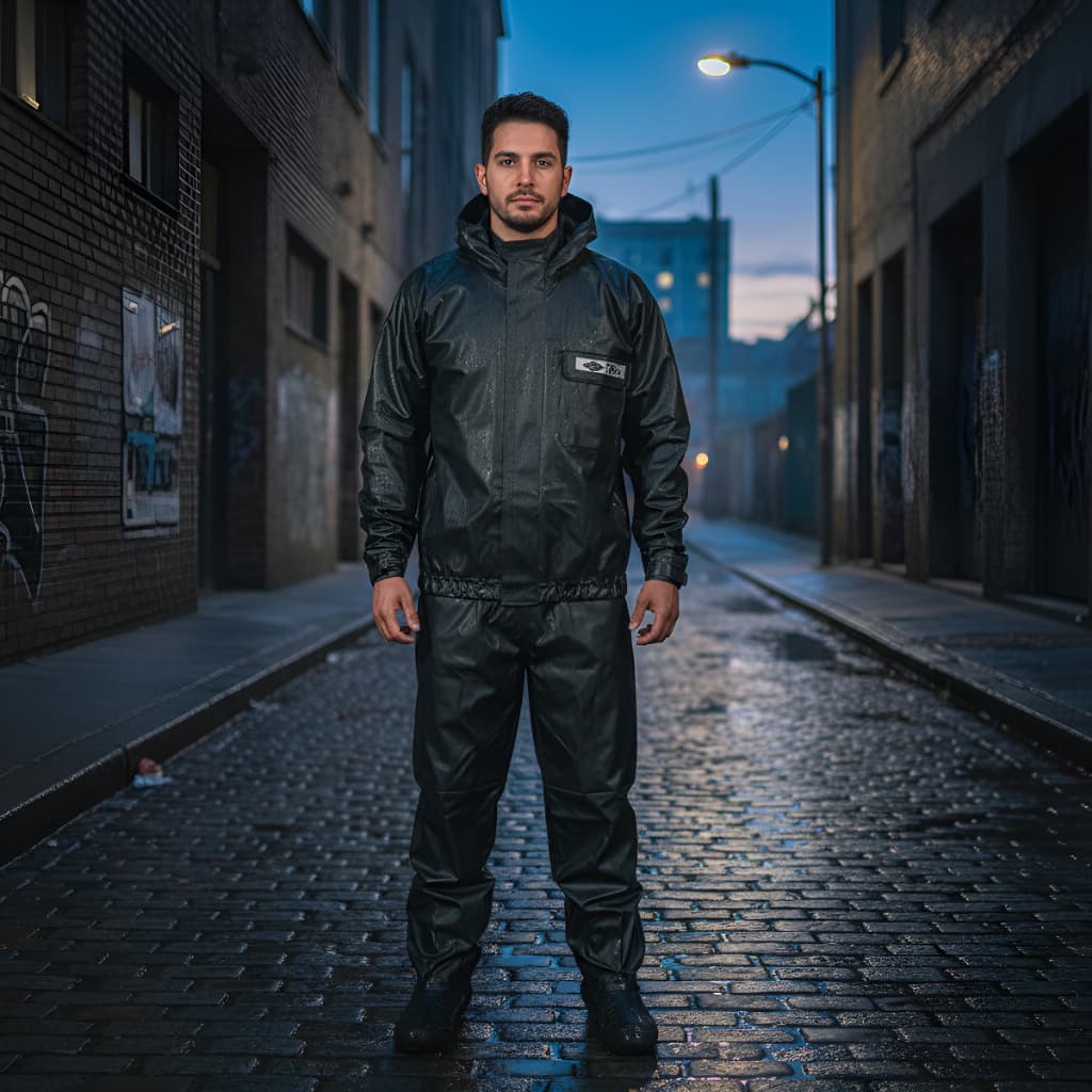 Capa de Chuva Rm Racing Impermeavel Original Motociclista Poliester Pvc