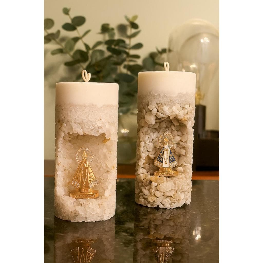 Vela Oratório Aromática Decorativa Perfumada Nossa Senhora Aparecida