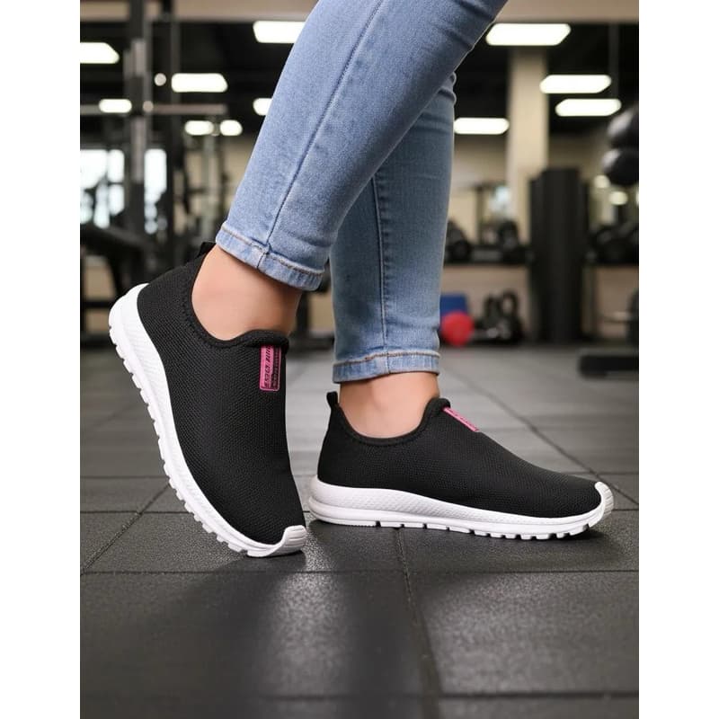 Tênis Feminino Meia Calce Fácil Ortopédico Sneaker slip on Botinha Sem Cadarço Esportivo casual Confortável