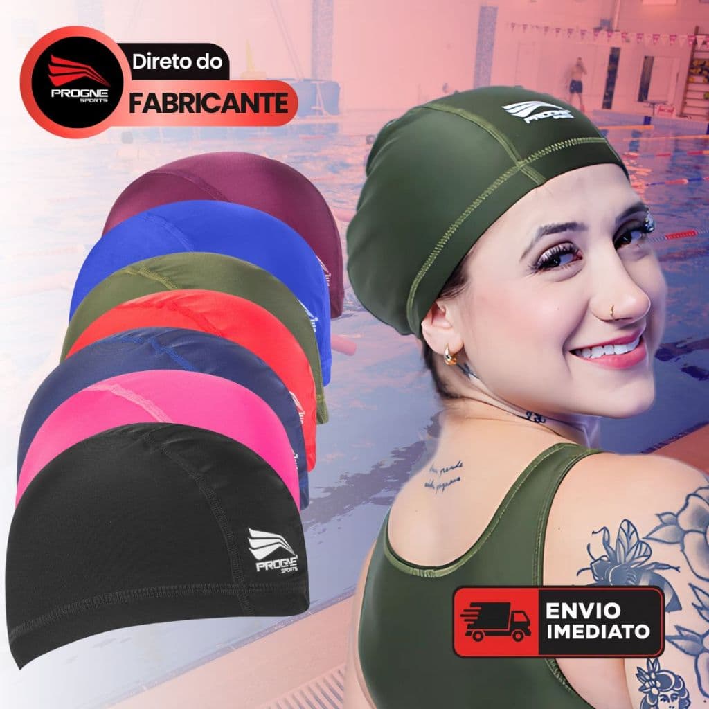 TOUCA NATAÇÃO PREMIUM HIDROGINÁSTICA EXTRALIFE UNISSEX - PROGNE SPORTS