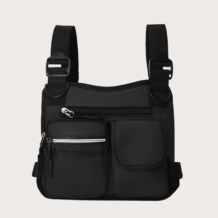 Bolsa Peitoral Masculino Impermeável Esportivo Bolsa Bag  Motoboy Unissex