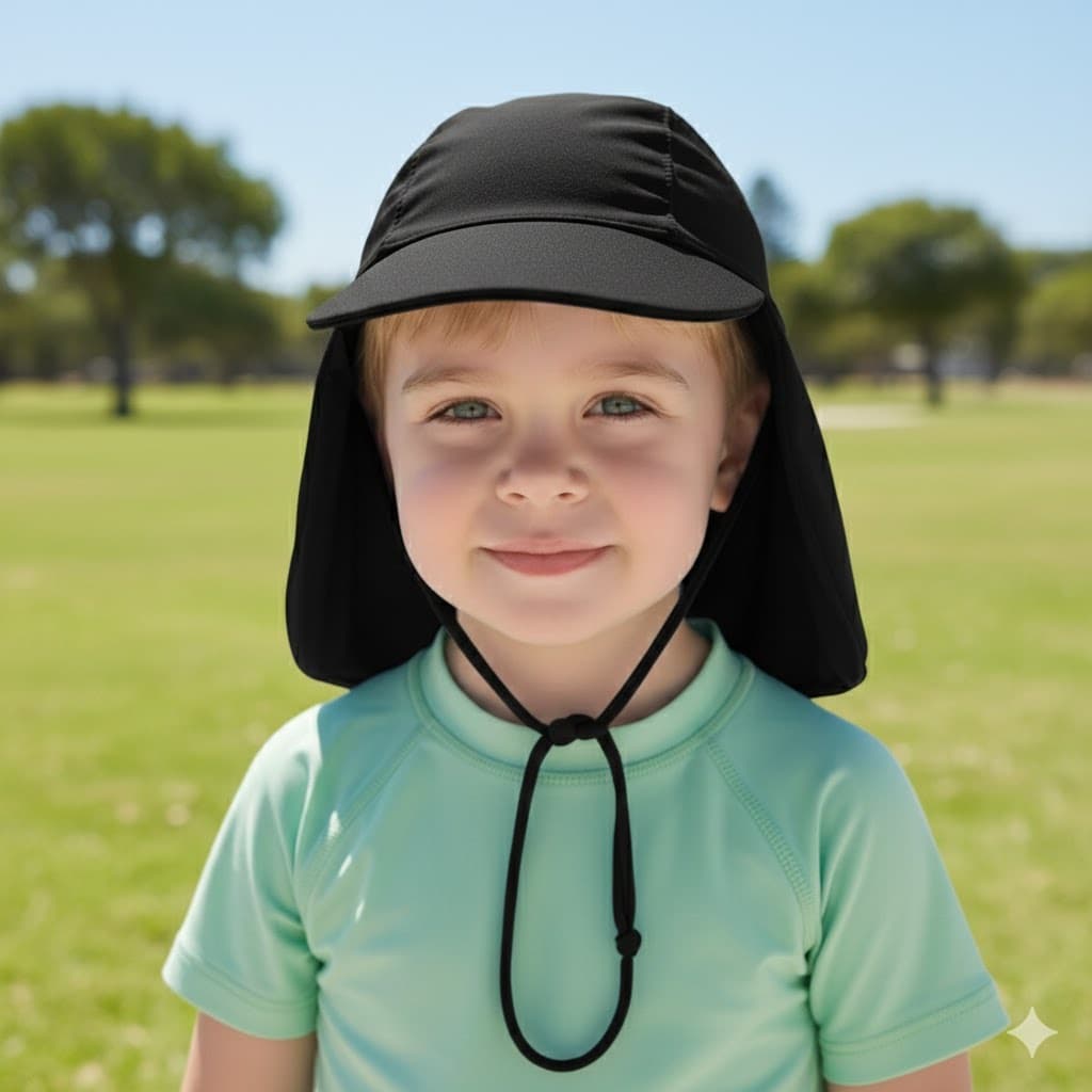 Boné Proteção Bebe UV Infantil Praia Sol Piscina