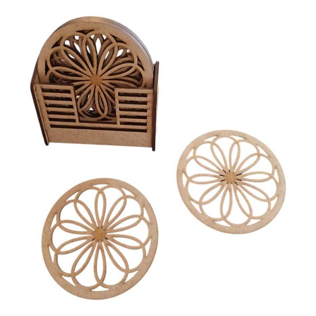 Kit Porta Copos 6 unidades Decorativo Lembrancinha MDF Premium