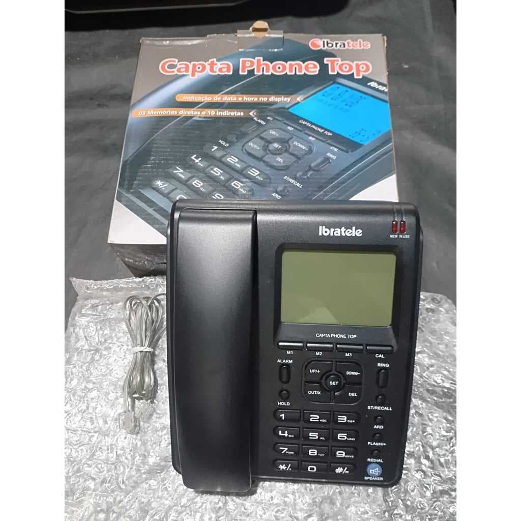TELEFONE ID IBRATELE CAPTA PHONE TOP DTMF PRETO