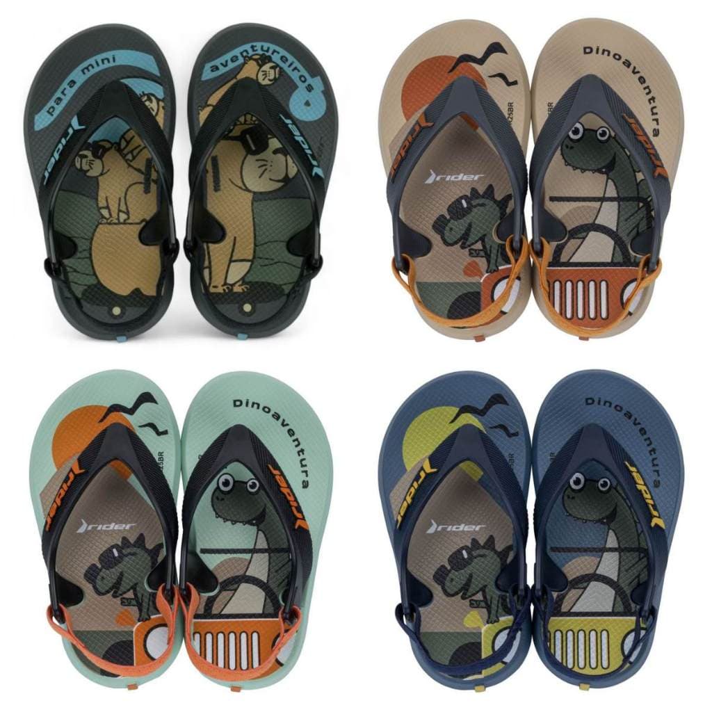 Chinelo Baby Infantil Rider Street Fun Menino/menina com Elástico Original
