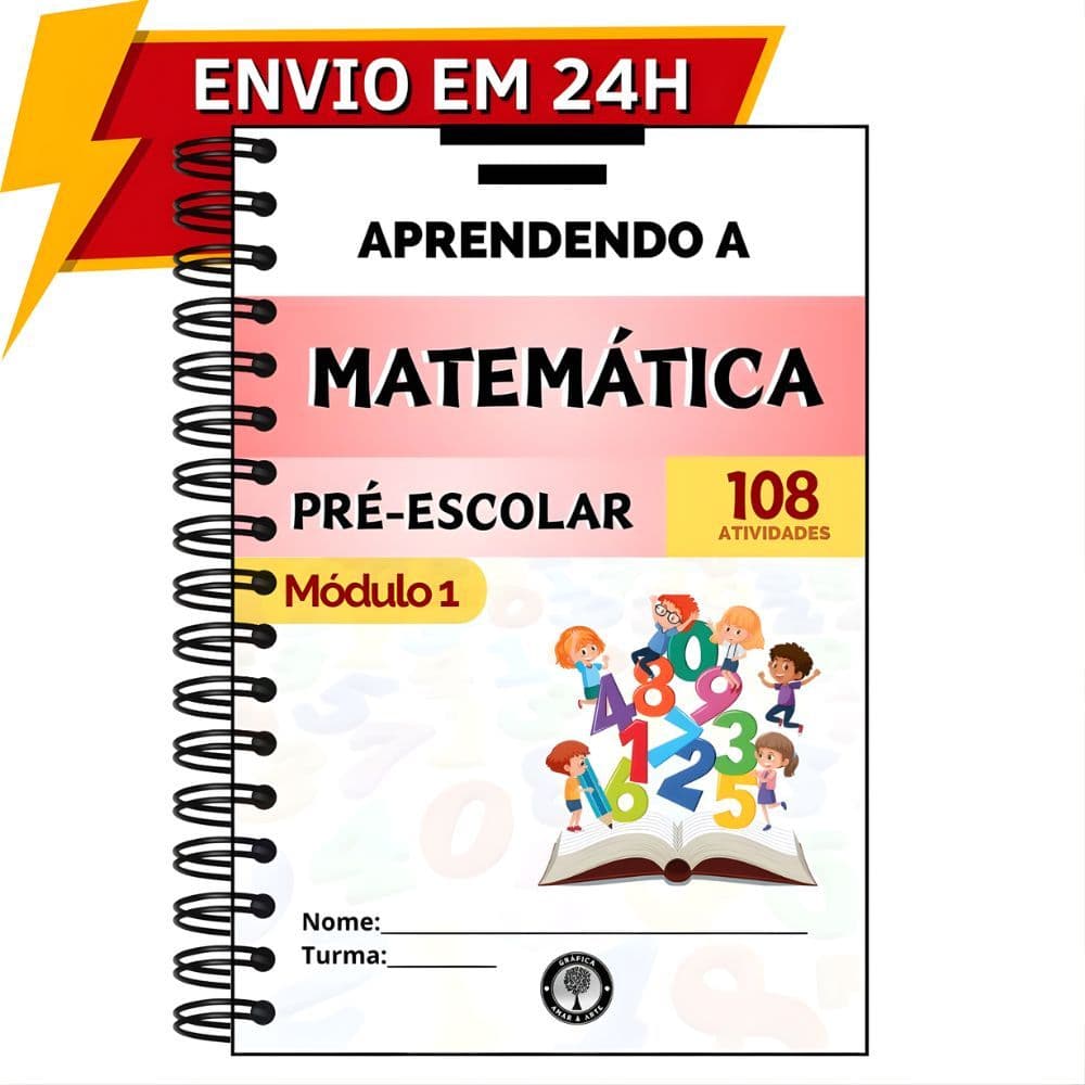 Caderno de Matemática Infantil – 108 Atividades Educativas