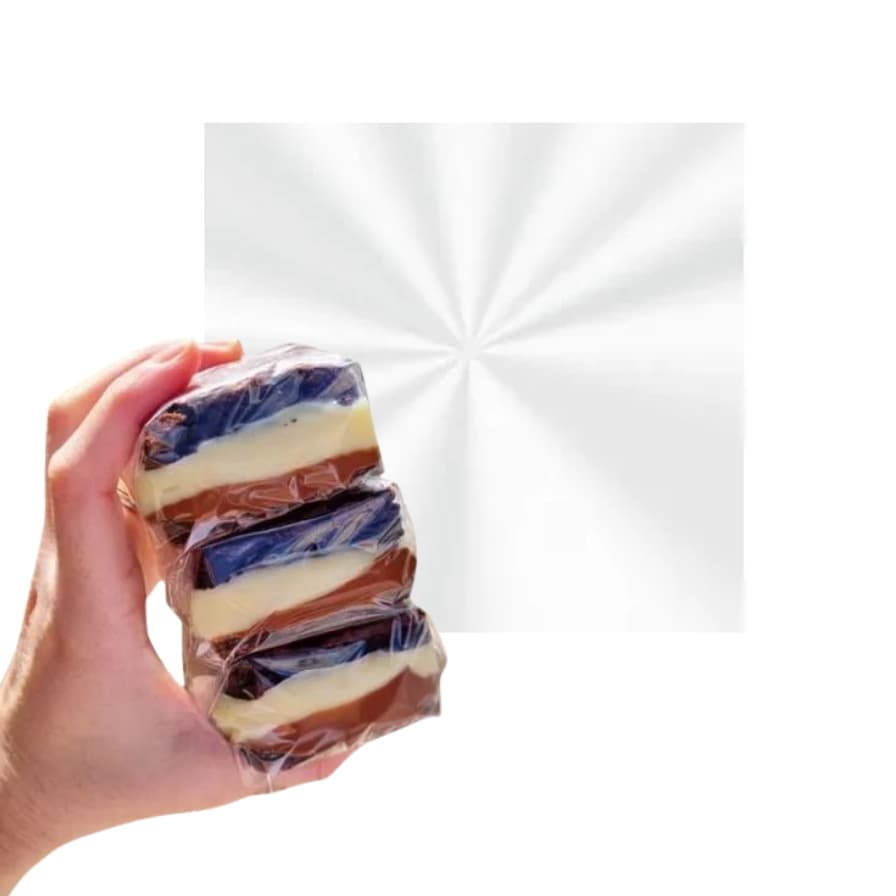 Folhas Celofane (bopp) para brownie  15x15cm e 20x20 cm - Kit com 100, 500 e 1000 unidades - embalagem p/ doces