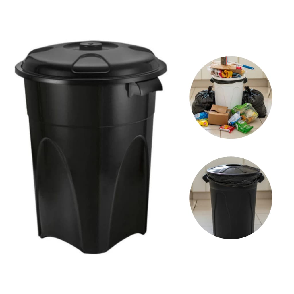 Cesto De Lixo 100 Litros Para Empresa Industria Casa Cozinha Reforçado