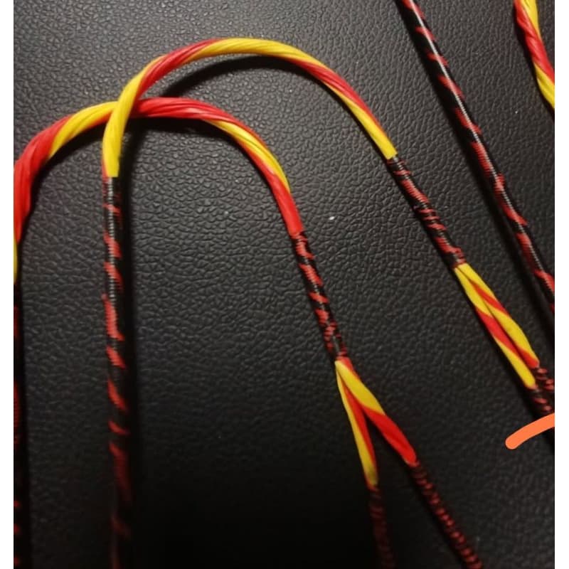 jogo de corda para arco composto vixon leopard 75lb kit completo