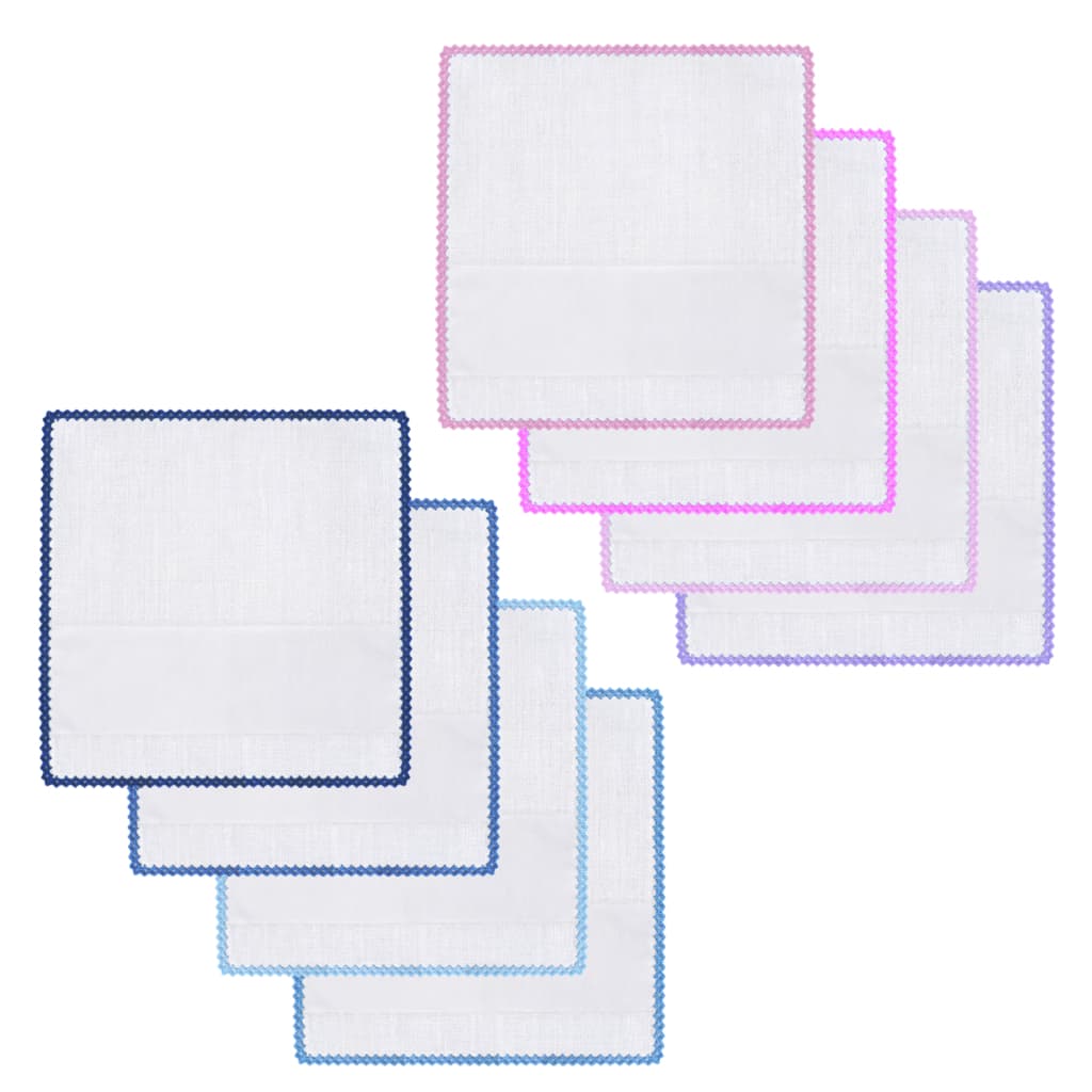 Kit 5 Paninhos de Boca com Faixa Pinte e Borde 33x33cm com Bordar em Crochê Tecido Duplo 100% Algodão - Personalização