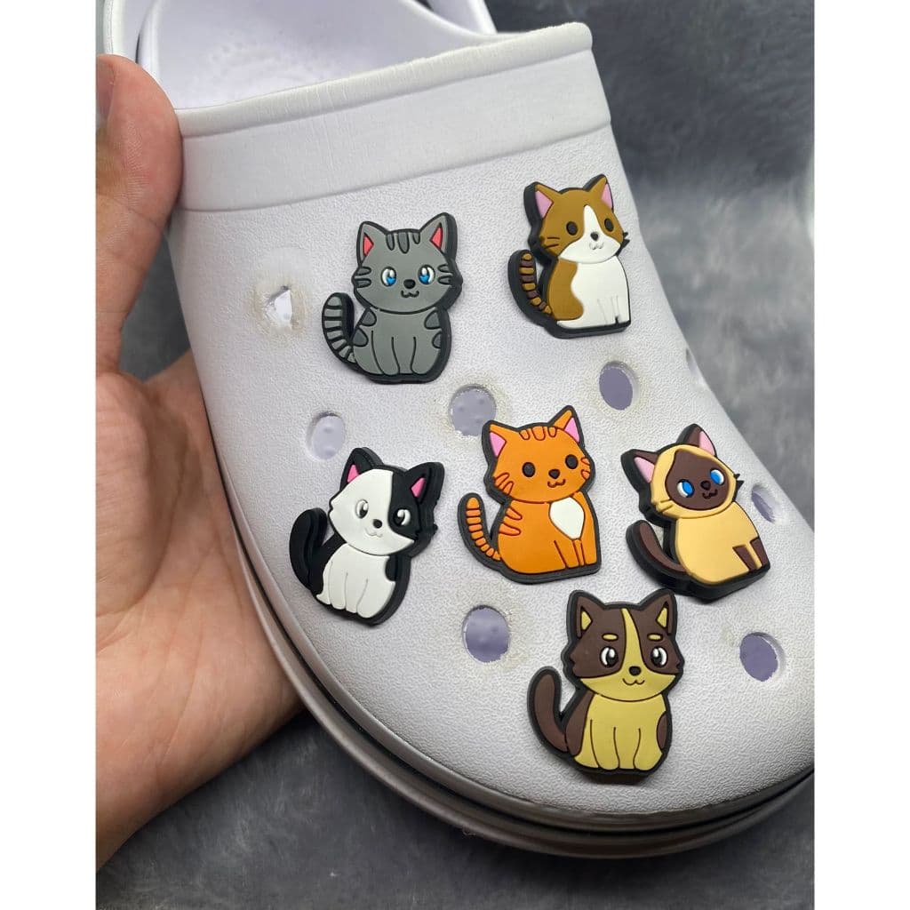 Kit 4 A 10 Peças Pins/Bottons Emborrachados Para Babuche - Gatinhos