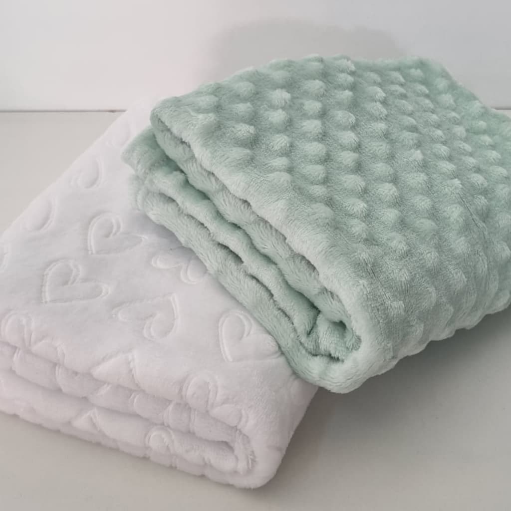 Kit 2 Mantas Bebe Menina Menino 3D Bolha Cobertor Microfibra Desenhos RN Mantinhas Saída Maternidade