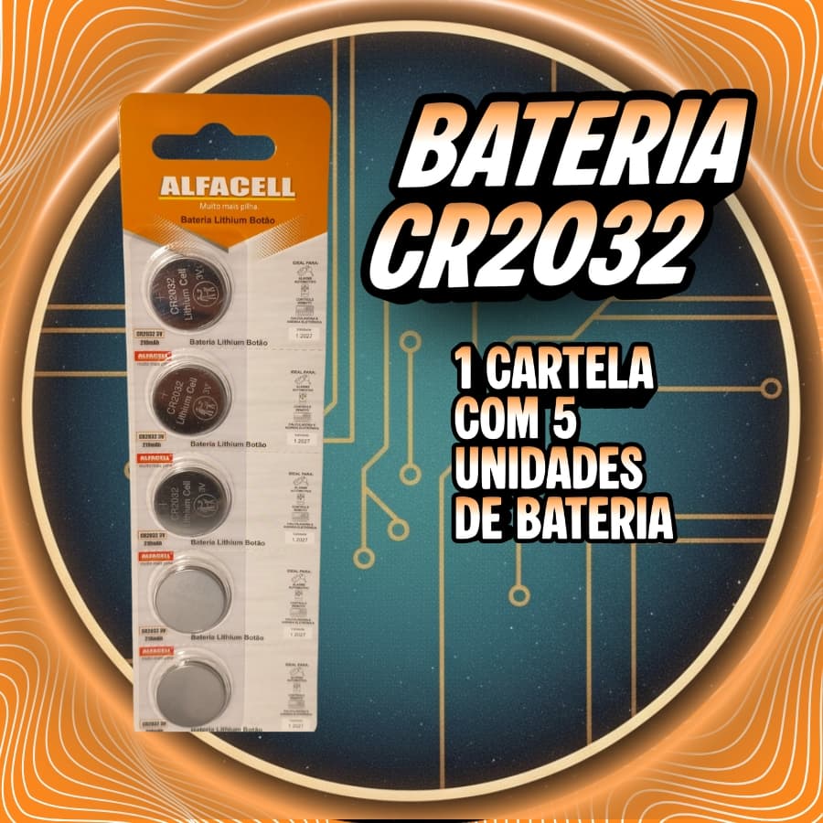 Alfacell CR2032  1 Cartela com 5 Unidades