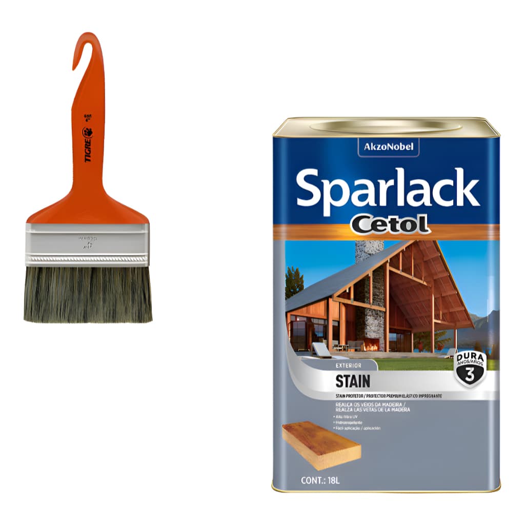 Cetol Stain Imbuia Ac 3 Anos 18l Imbuia + Pincel Tigre 695-4