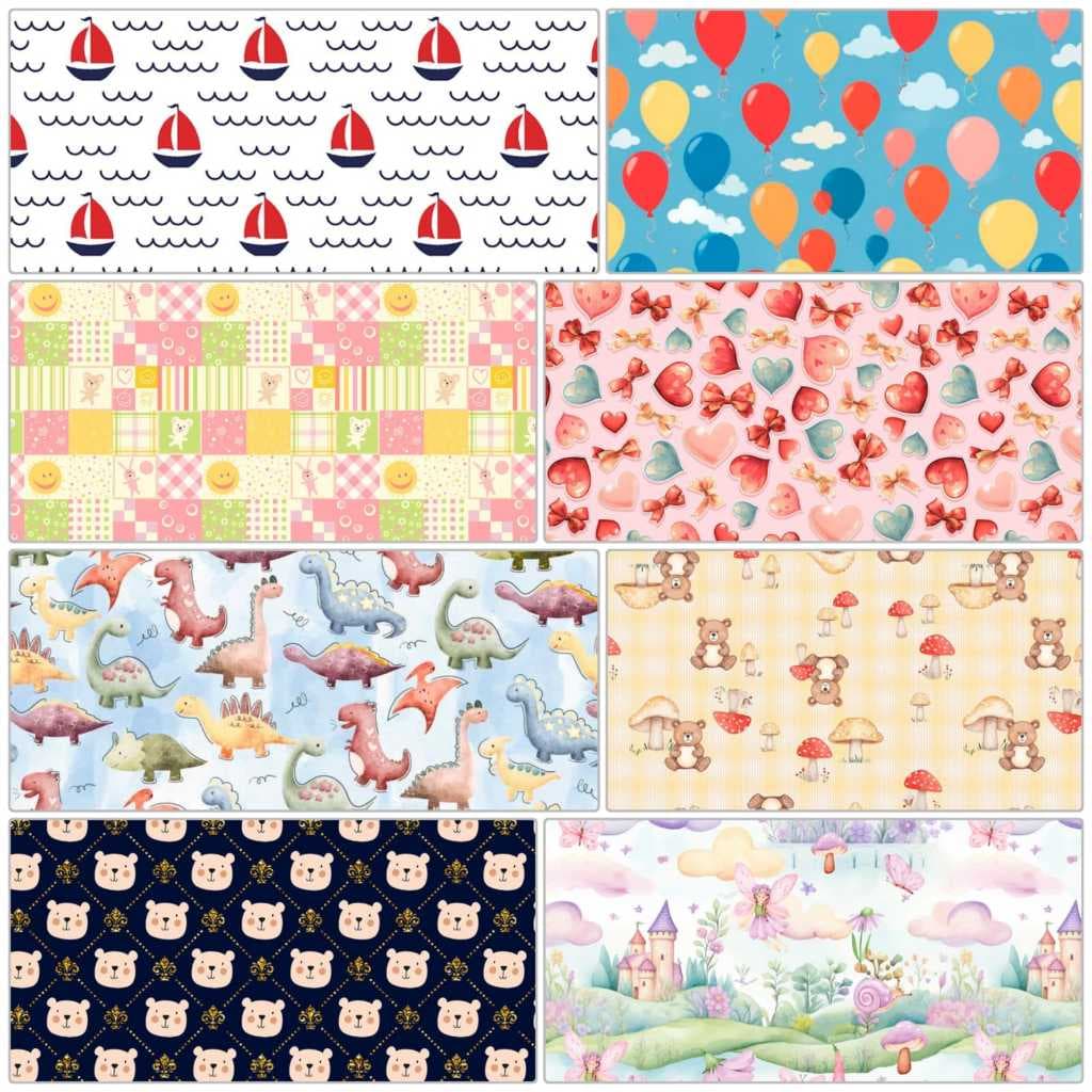 50cm Tricoline 100% Algodão Larg 1,50m Estampado INFANTIL