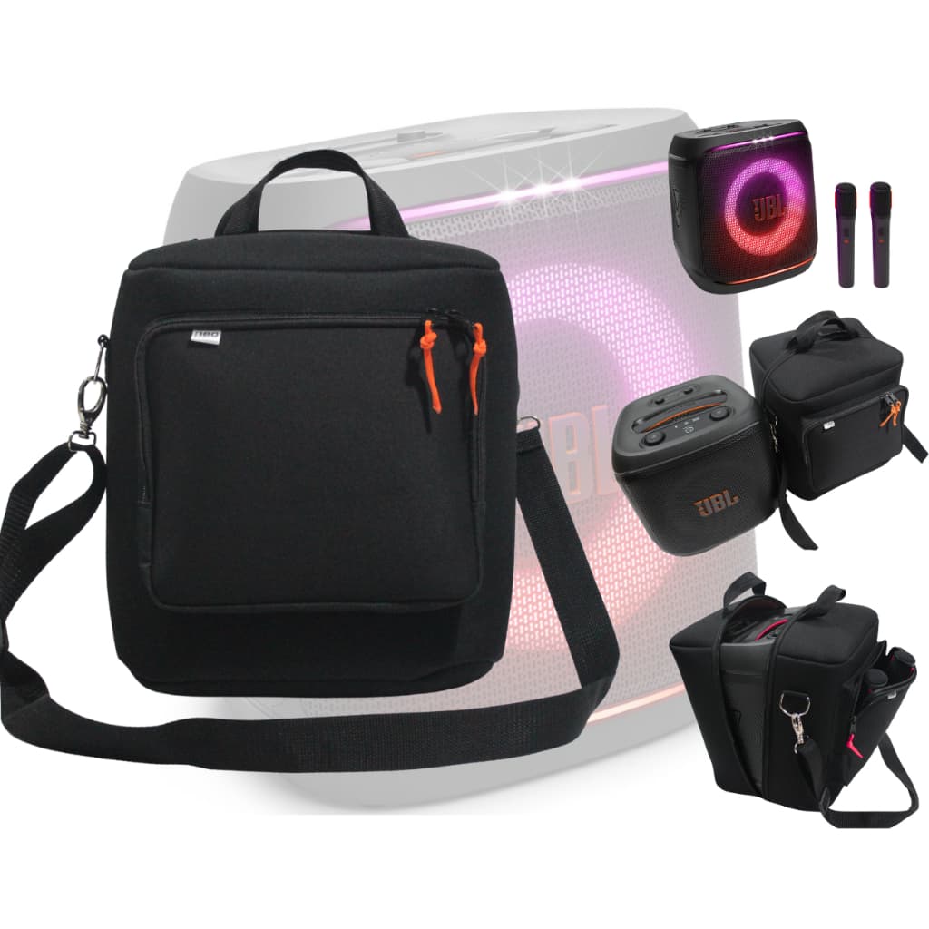 Case Capa Bolsa De Som Partybox Encore 2 - Nova com Bolso P/ Microfone - Pronta Entrega