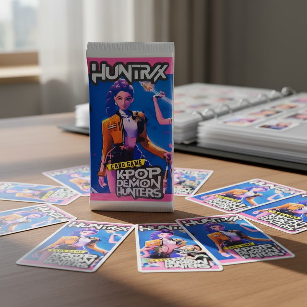 Kit 400,300,200,100 Cards - Huntrix Guerreiras Do Kpop (cartinhas) Bafo Lembrança de aniversario