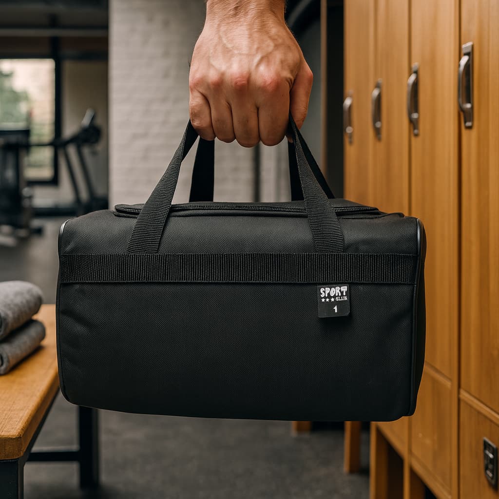 MALA BOLSA DE MÃO E OMBRO NR1 PEQUENA (PP)  PRETA PARA ACADEMIA, TRABALHO, FUTEBOL, MARMITA,MANICURE