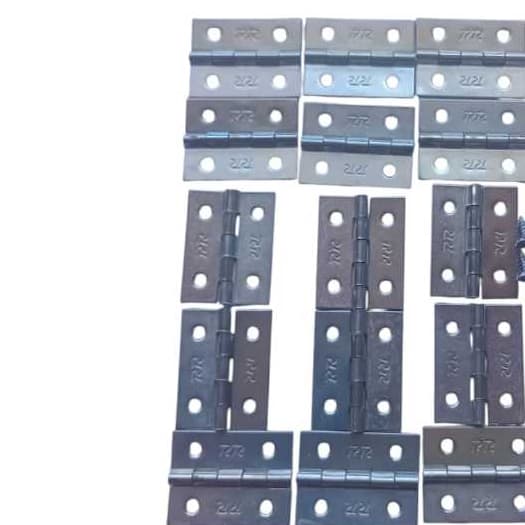 Pacote 10 Dobradiça Prata para Caixa de Madeira 2x2,5cm Artesanato