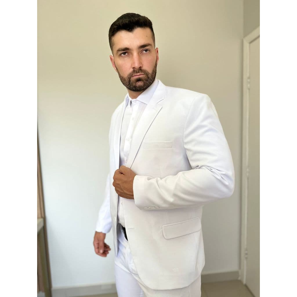 Terno Slim Branco (cores Especiais)