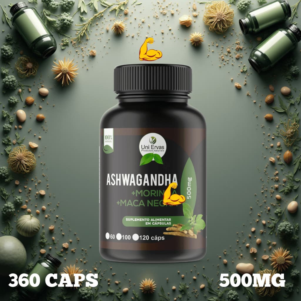 KIT 3X1 M0RING@ + ASHWAG + MAK@ 120 CAPSULAS 500MG