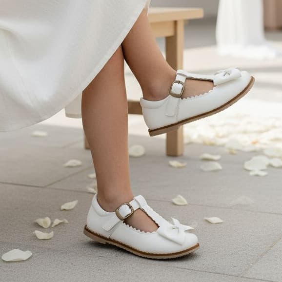 Sapatilha Retrô Menina Festa Velcro Ajustável