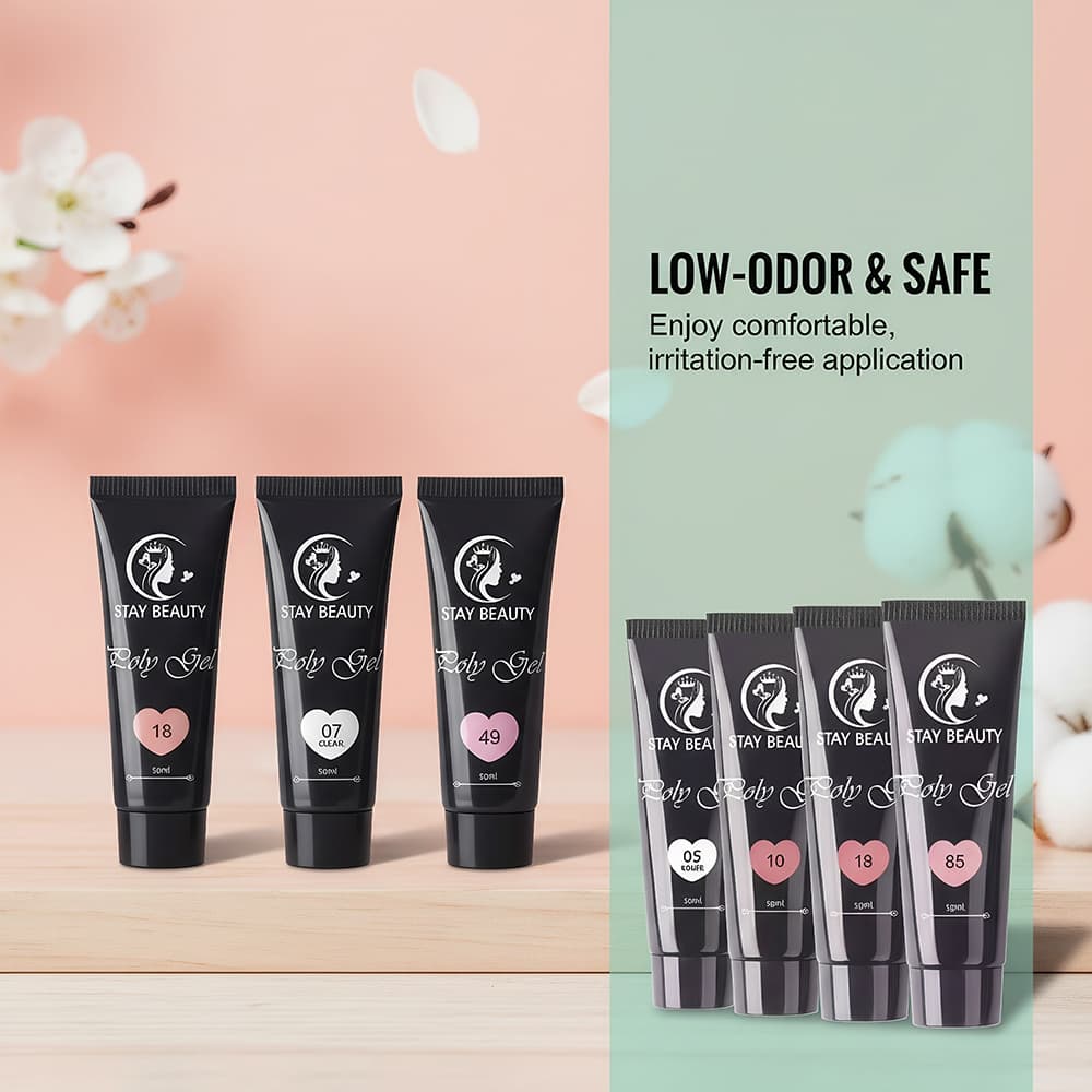 Kit2 Polygel Lirio LED UV Profissional 15g Alongamento Poligel Unhas de Gel15ml